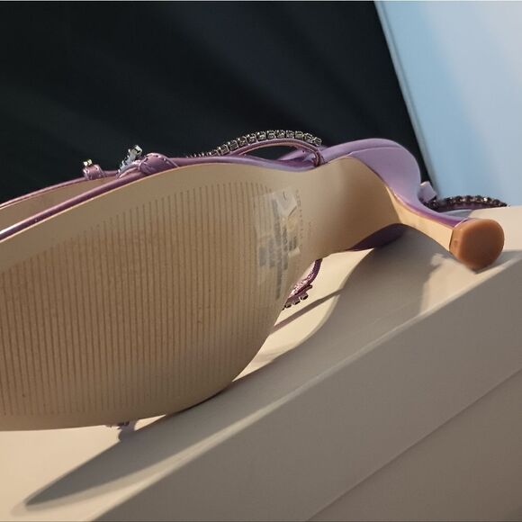 💯🔥MARK FISHER SATRA DRESS SANDAL, WOMEN'S SIZE 8.5 M PURPLE🔥🔥NEW WITH BOX. - Picture 5 of 9